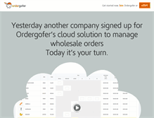 Tablet Screenshot of ordergofer.com